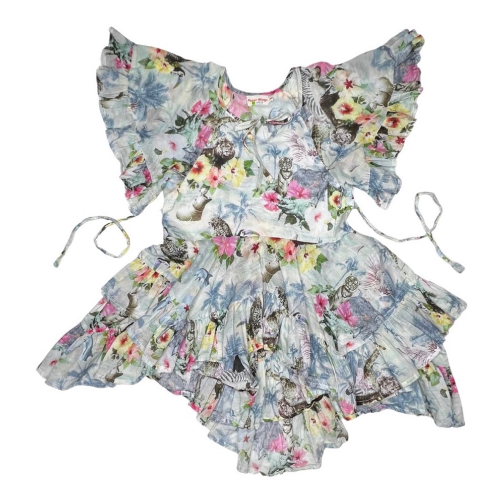 Paper‎ Wings Hawaiian Ruffle Dress